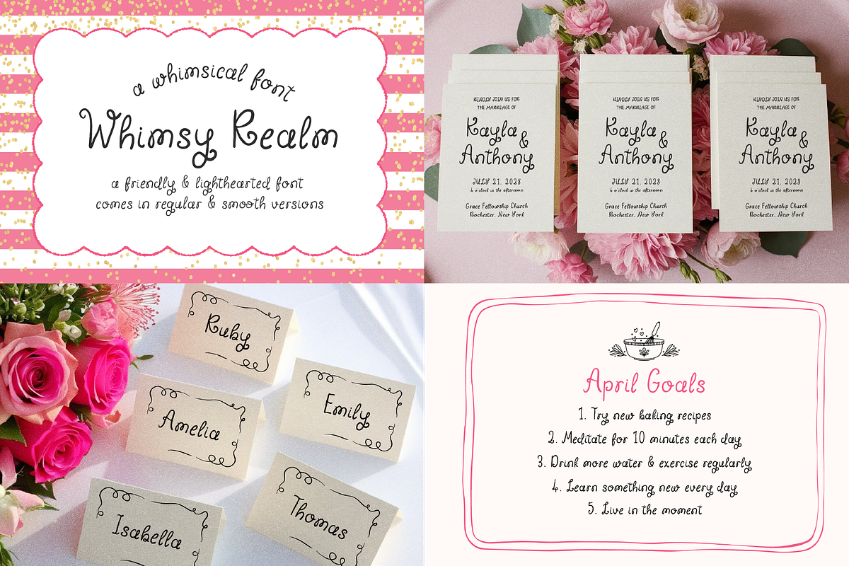 Whimsical Handwritten Font Bundle, a Script Font by Kaya Fonts (Photo 11 of 14)
