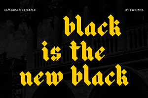 Blackholm - Blackletter Font