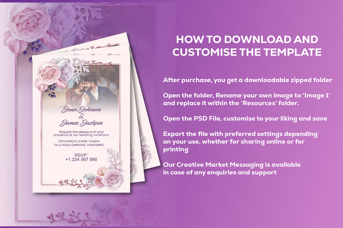 Wedding Card Invitation Template, a Design Template by Sipi_Graphics (Photo 3 of 3)