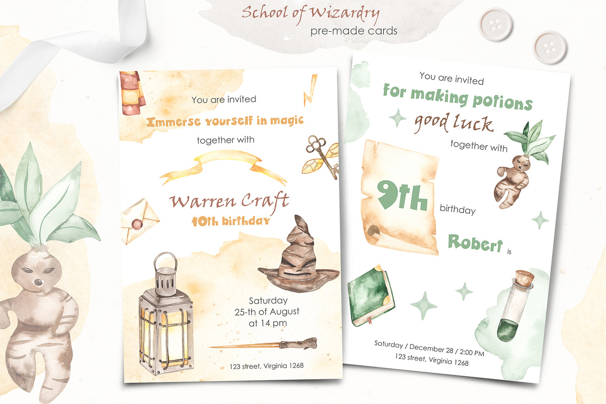 School of wizardry Watercolor, an Education Illustration by Marina Ermakova (Photo 6 of 13)