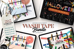 205 Washi Tape Bundle for Procreate