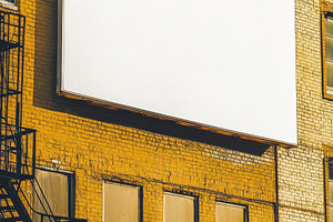 Building with blank Billboard Mockup, an Architecture Photo by Virgo Studio
