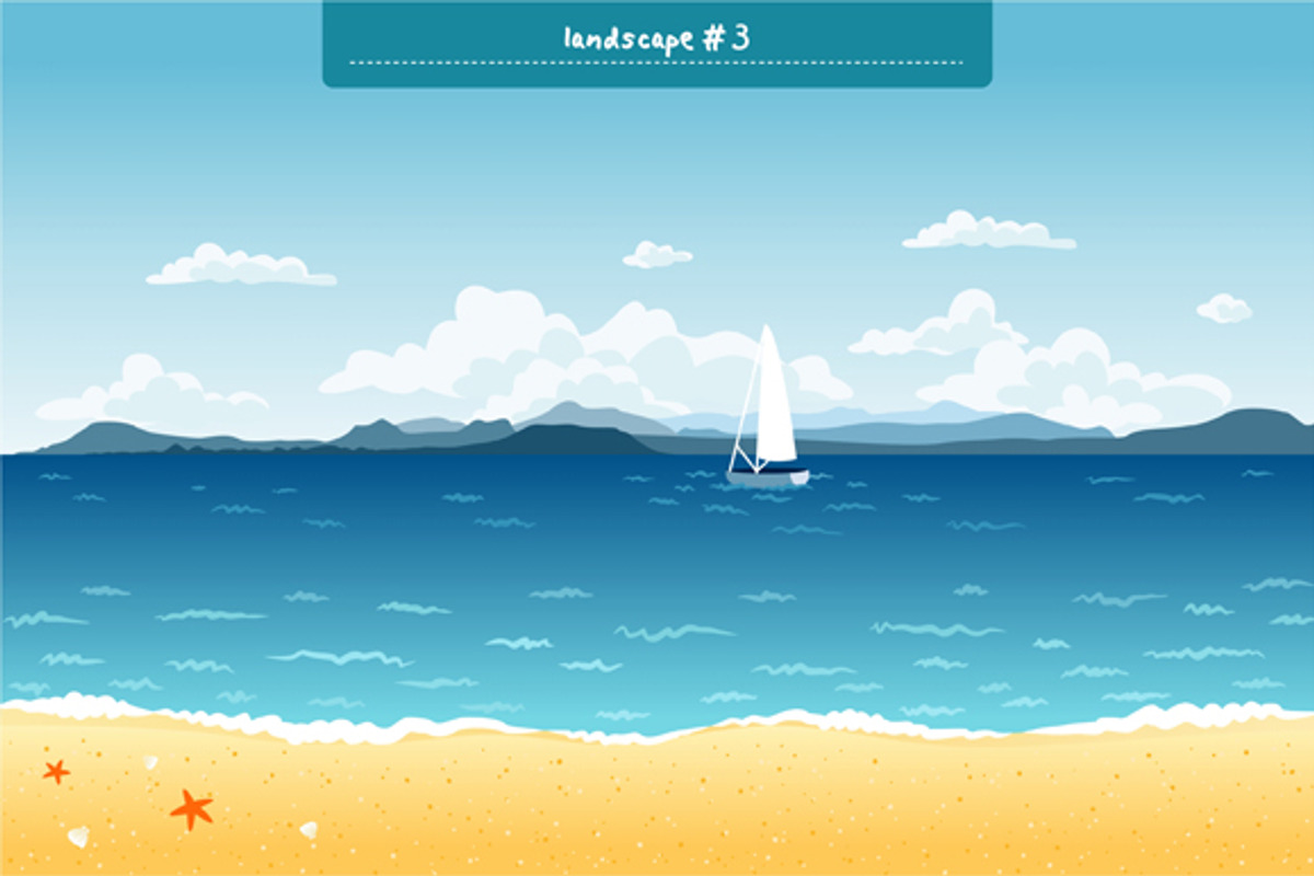 Landscapes Set, an Illustration by Stolenpencil (Photo 4 of 5)