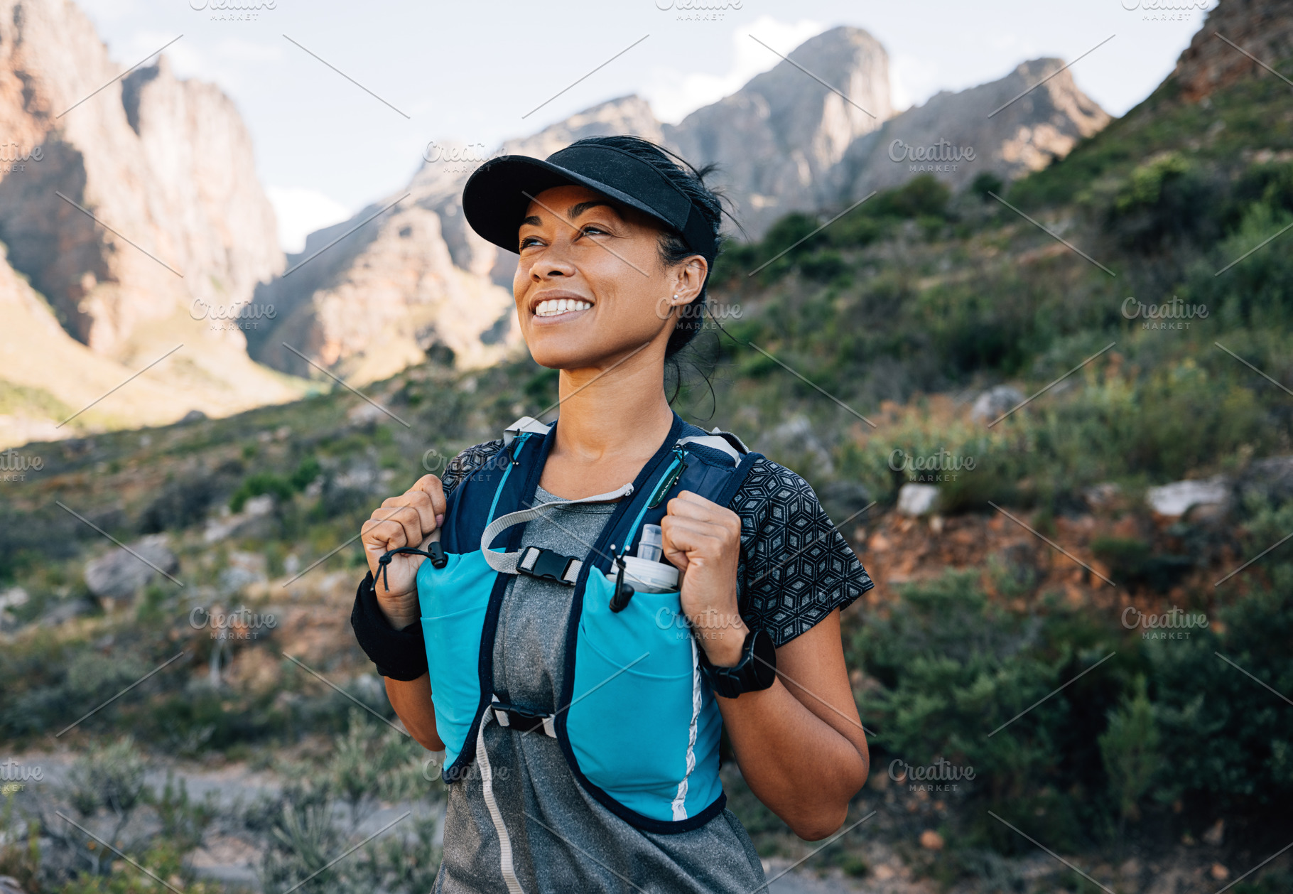 Smiling middle-aged female relaxing, a Person Photo by Artem Varnitsin