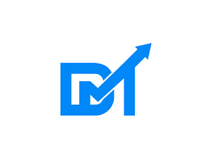 DM letter finance logo. DM Arrow, a Branding & Logo Template by Design Store