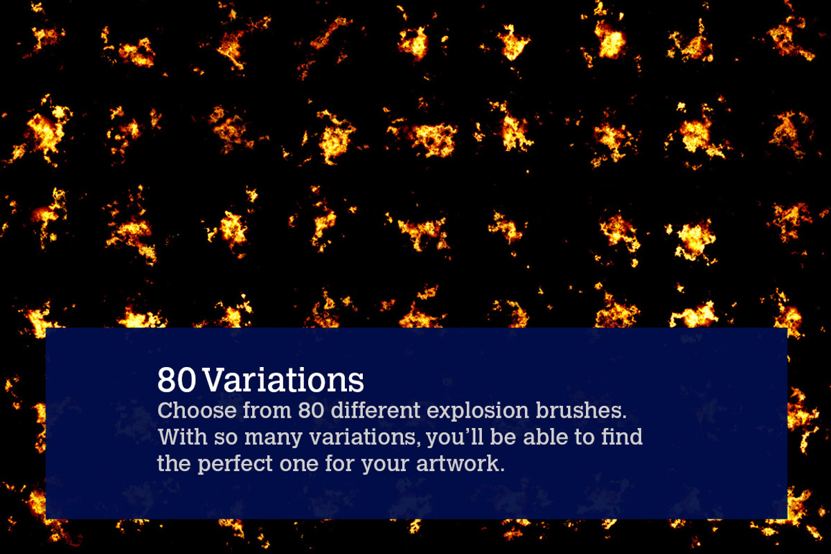 80 Photorealistic Fire Explosions, a Brush Add-On by SparkleStock (Photo 3 of 6)
