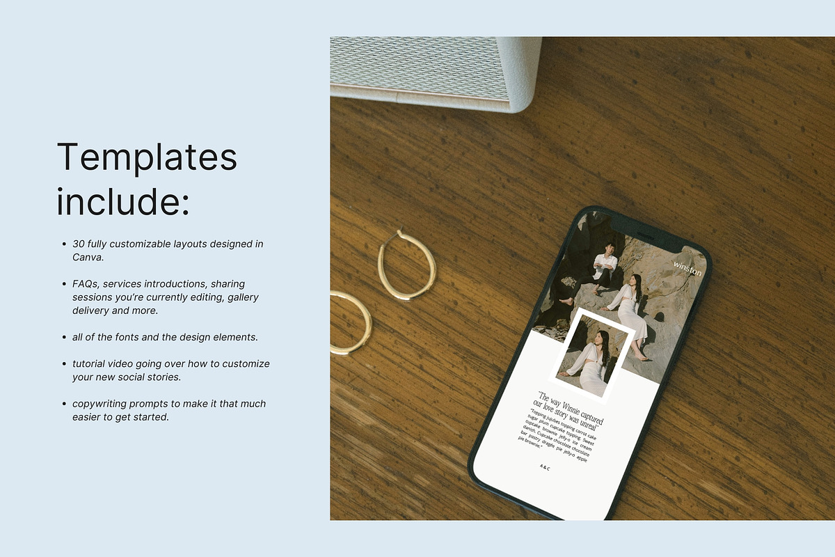 Editorial Canva Instagram Templates, a Social Media Template by Seventh Made (Photo 3 of 3)