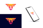 Modern Gradient Head Bull Logo, a Branding & Logo Template by Artnivora.Std (Thumbnail 3 of 4)