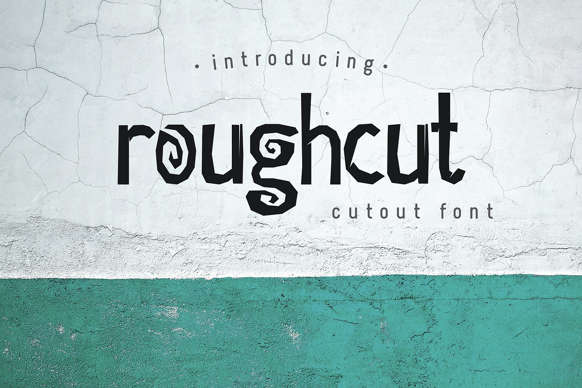 Roughcut font