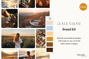 Golden Hour Brand Kit + Stock Images, a Branding & Logo Template by The Brand Alchemists (Thumbnail 1 of 10)
