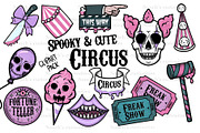 Spooky and cute CIRCUS, PNG clipart, an Illustration by Sonch' s Curiosities (Thumbnail 1 of 3)
