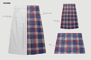 Women skirt mockup, a Bottom Mockup by made_by_nope (Thumbnail 3 of 7)