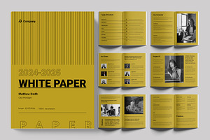 White Paper Layout, a Brochure Template by ContestDesign