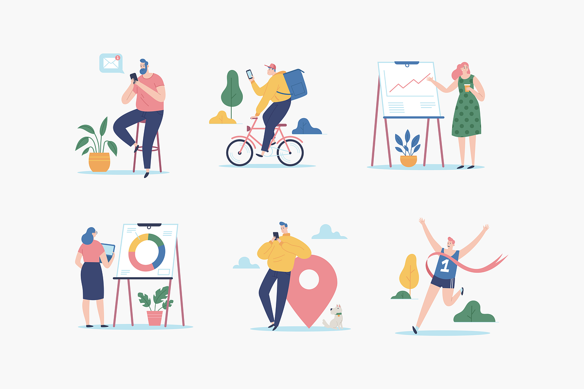 Ding! Illustration Kit, a Templates & Theme by ls-illustrations (Photo 6 of 6)