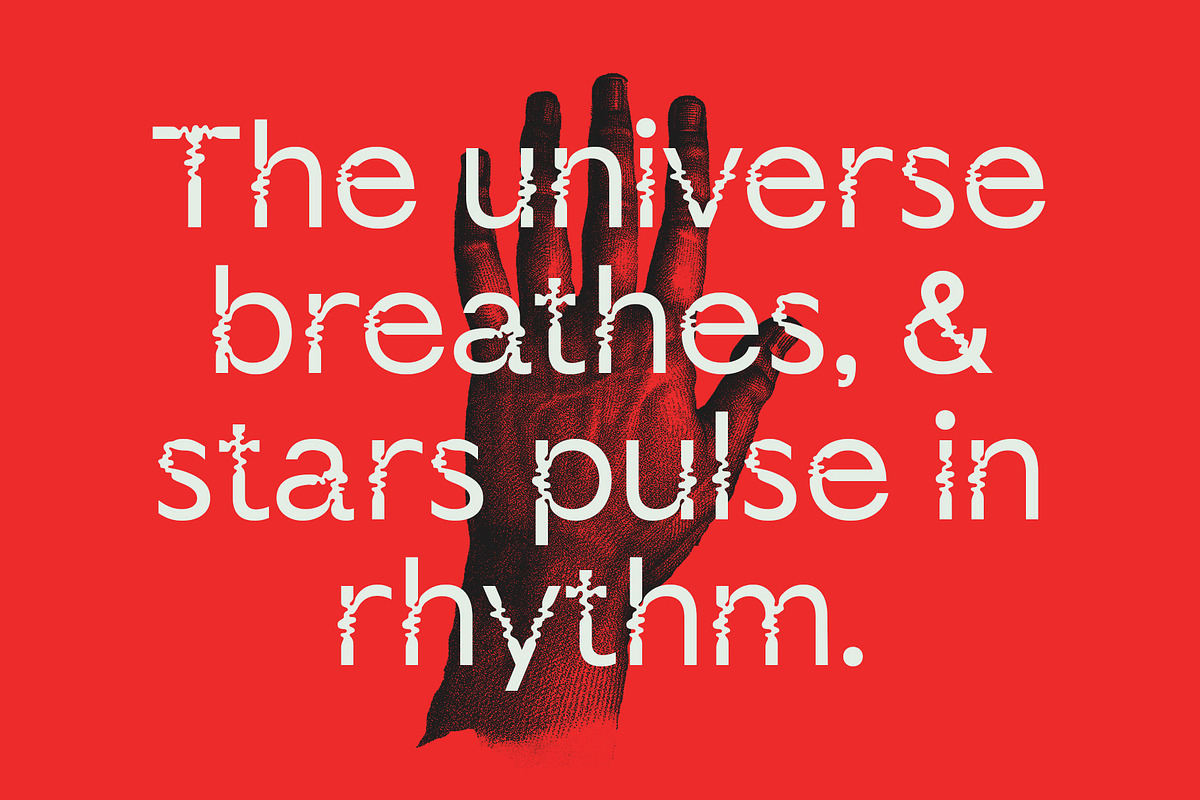 CS Pacify – Psychedelic Font, a Sans Serif Font by Craft Supply Co. (Photo 7 of 8)