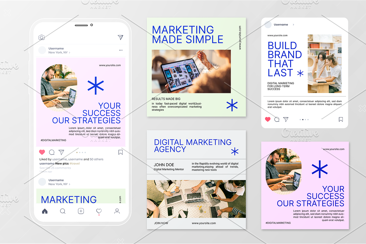 Digital Marketing Instagram Post, a Social Media Template by Annora Studio (Photo 2 of 3)
