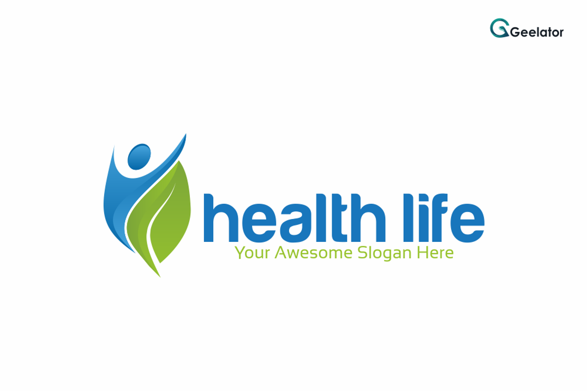 Health Life Logo Template, a Branding & Logo Template by Geelator Studio