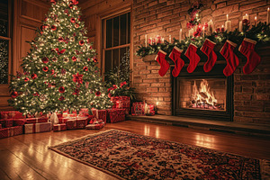 Beautifully decorated christmas tree, a Holiday Photo by Pavel_design