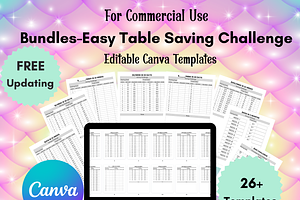 Canva Savings Challenge Templates