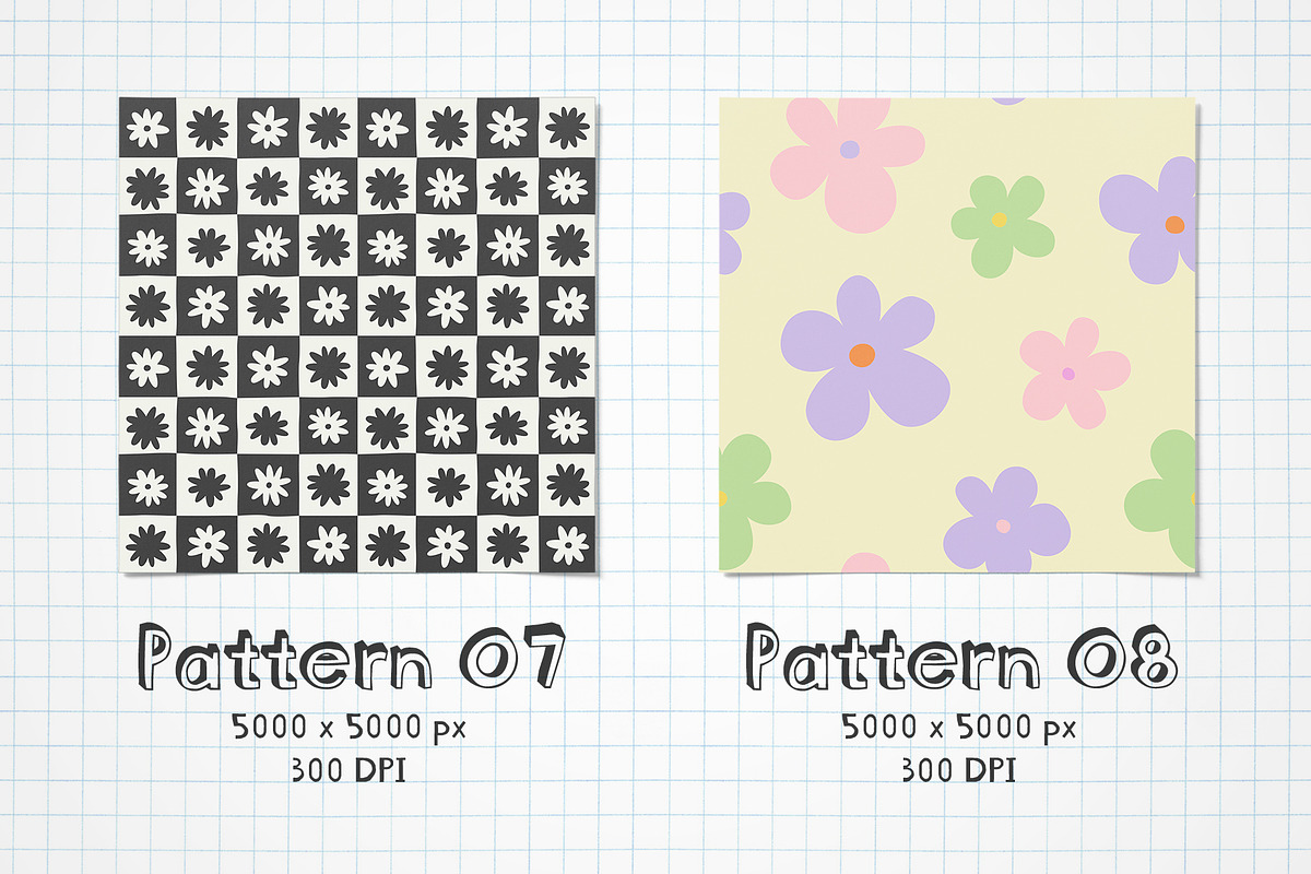 Soft Florals: Graphics + Patterns, a Pattern Graphic by Dedraw Studio (Photo 5 of 21)