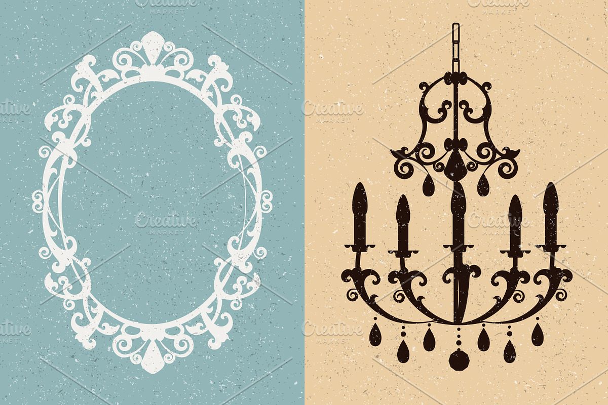 Baroque interior set, a Decorative Illustration by El Design (Photo 3 of 3)