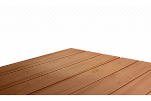 Wooden table corner. Realistic desk, an Object Illustration by Stock-Smart-Start