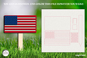 Patriotic Garden Stackes Bundle, a Decorative Illustration by svgocean (Thumbnail 7 of 14)