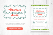 Christmas Gathering Flyer + FB Cover, a Flyer Template by Louis Twelve (Thumbnail 1 of 3)