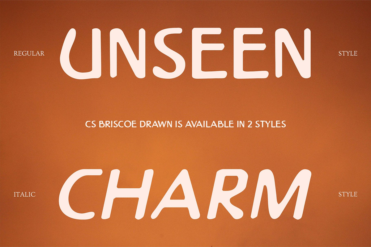CS Briscoe Drawn, a Sans Serif Font by Craft Supply Co. (Photo 3 of 8)