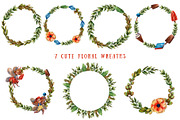 Little Fairies - Watercolor Clip Art, an Object Illustration by Mashamashastu (Thumbnail 3 of 9)