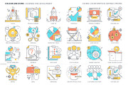 Color line icons, an Outline Icon by Howcolour (Thumbnail 28 of 32)