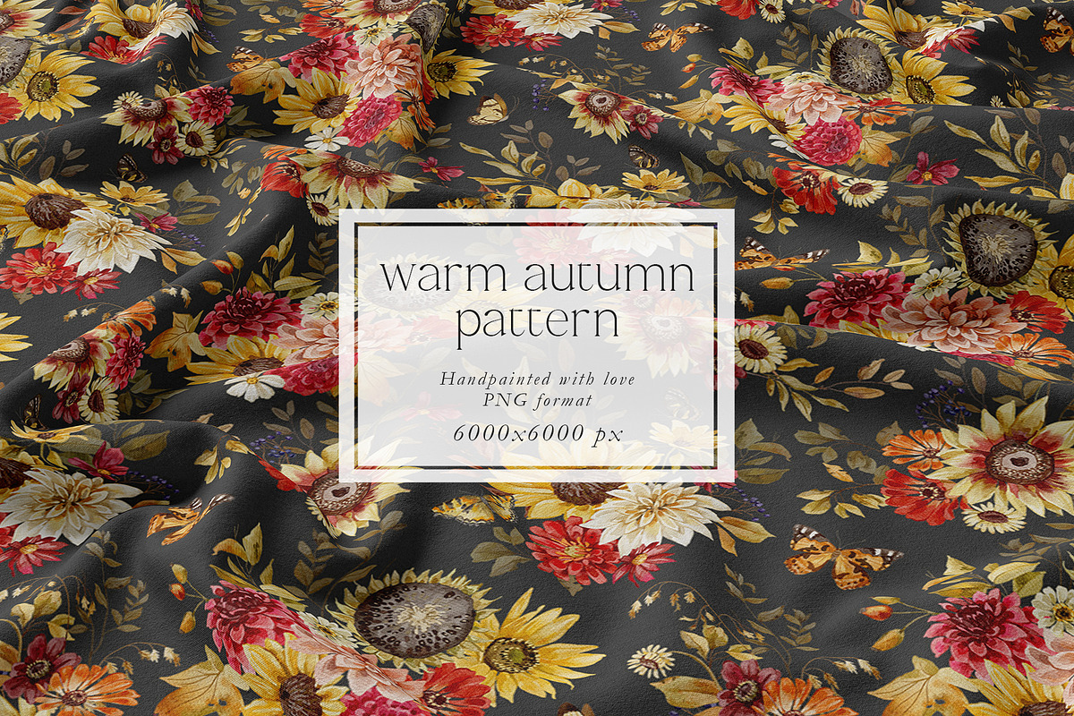 Warm Autumn - watercolor collection, a Seasonal Illustration by AleksaArt (Photo 12 of 17)