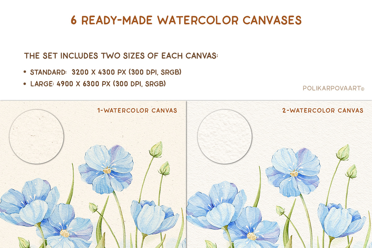Art Watercolor - Brushes & Canvases, a Brush Add-On by polikarpovaart (Photo 4 of 16)