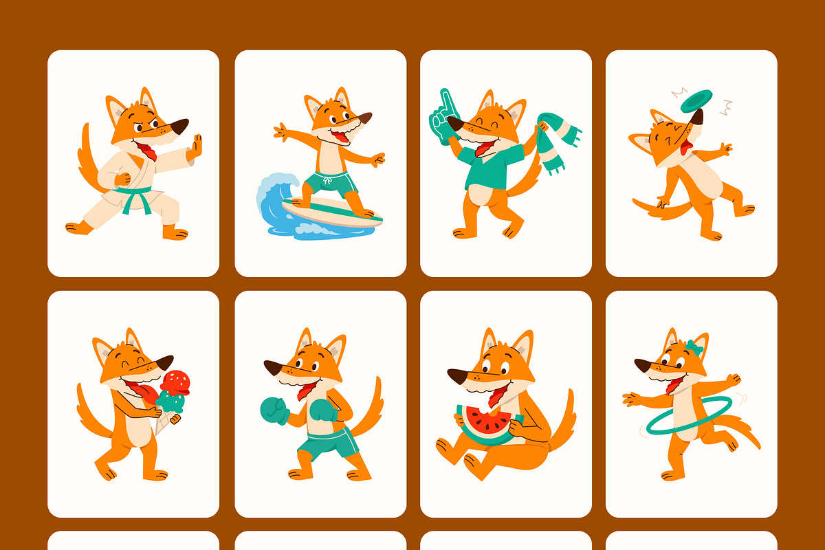 80 Fox Vector Bundle, an Animal Illustration by Brickclay (Photo 10 of 11)
