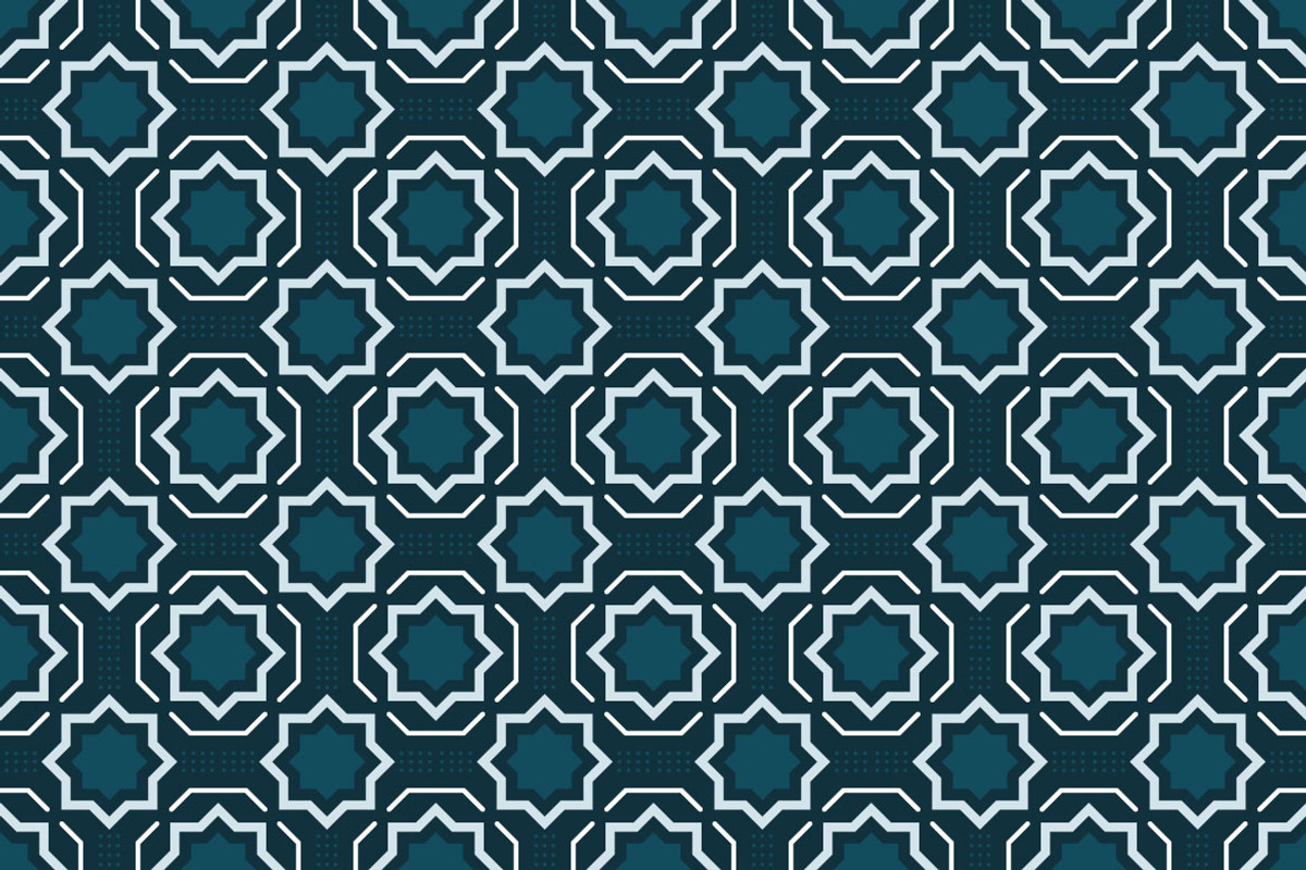Geometric Islamic Seamless Pattern, a Pattern Graphic by Mightyfire