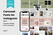 Instagram Carousel Vol. 5 | CANVA, a Social Media Template by bonadigitals (Thumbnail 1 of 7)