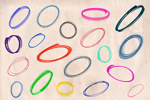 Hand Drawn Pen & Marker Circles