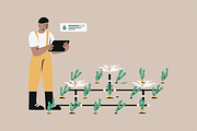 Agriculture Technology Illustration, a Technology Illustration by Jump Studio (Thumbnail 5 of 10)