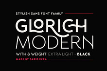 Glorich - Stylish Sans (8 FONTS)