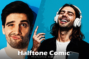 Halftone Comic Action, an Action Add-On by Vatdesign
