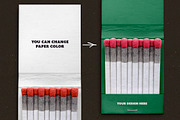 Vintage matchbox mockup, a Packaging Mockup by MixedArt (Thumbnail 5 of 5)