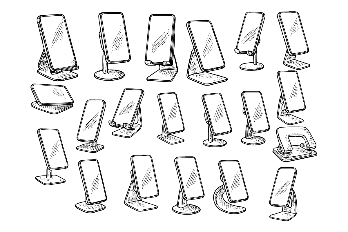 Smartphone Holders, an Object Graphic by nikagraphic