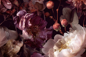 Dark Plum Floral Seamless Pattern, a Pattern Graphic by Virgo Studio