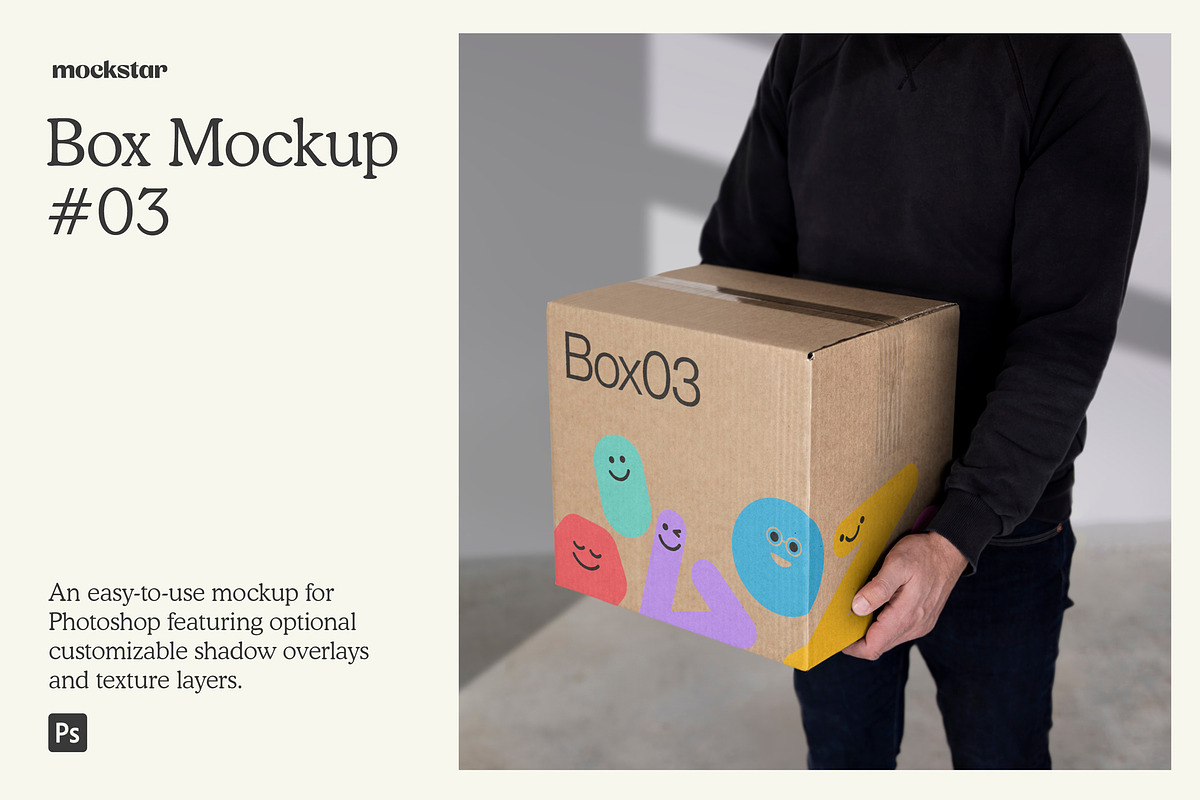 Packaging Box 03 Mockup, a Packaging Mockup by mockstar (Photo 1 of 10)
