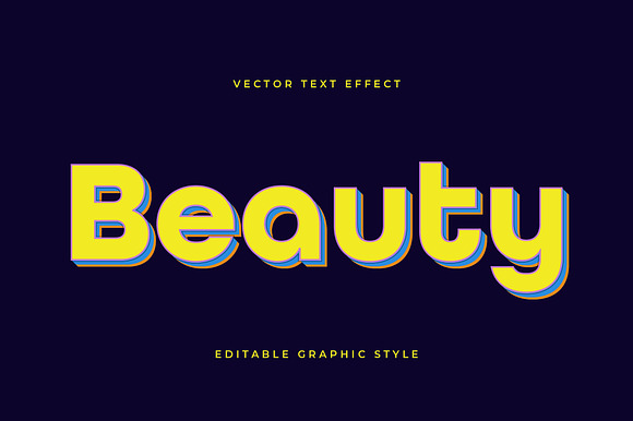 Bold Playful Layered Text Effect preview 3