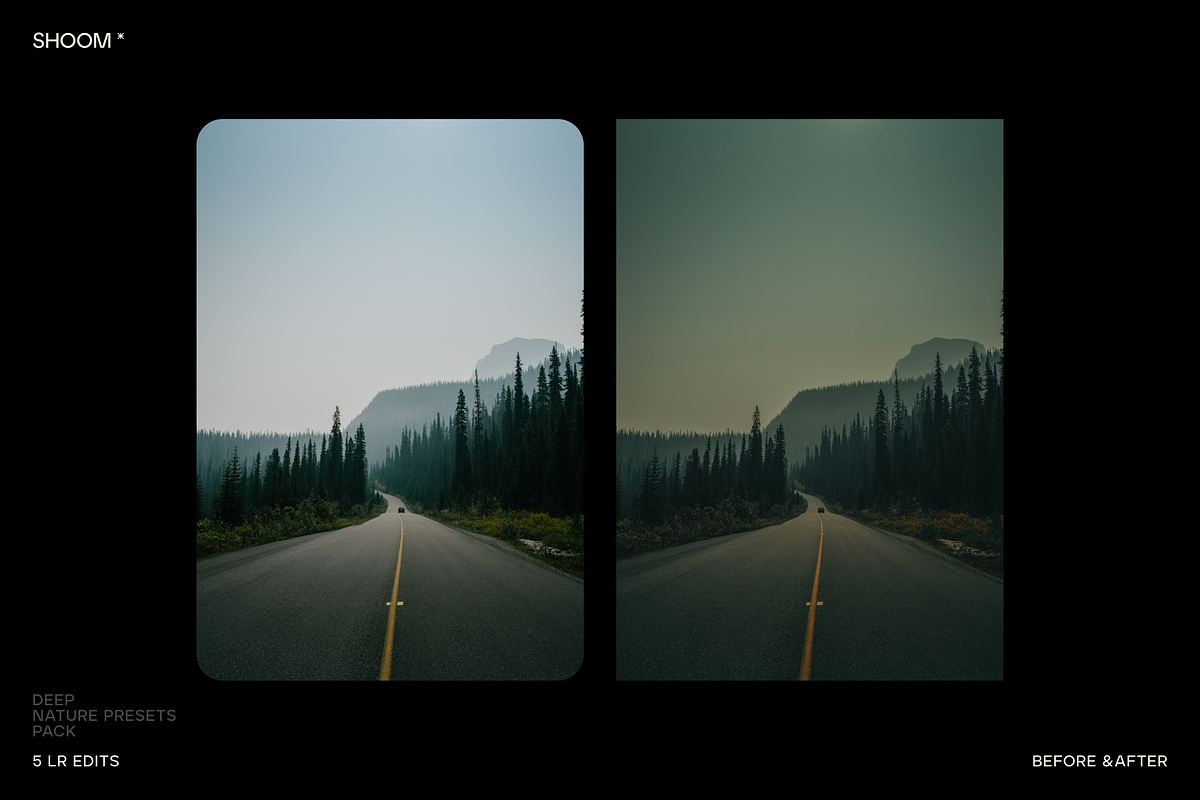 5 DEEP NATURE PRESETS, a Preset Add-On by SHOOM HOUSE