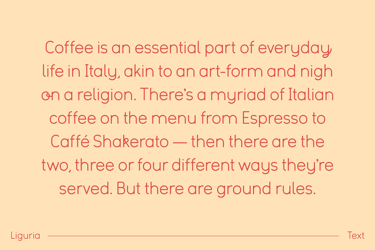 Liguria – Playful, Monoline Typeface, a Sans Serif Font by SO SAVOURY (Photo 7 of 9)