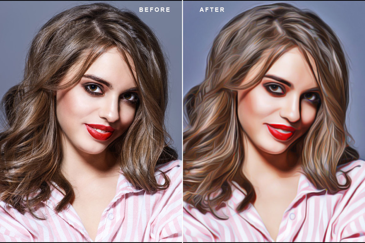 Paint Drawing Photoshop Action, an Action Add-On by DESIGNAVO (Photo 5 of 7)