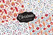 Christmas watercolor collection, an Illustration by martynmarin (Thumbnail 2 of 3)