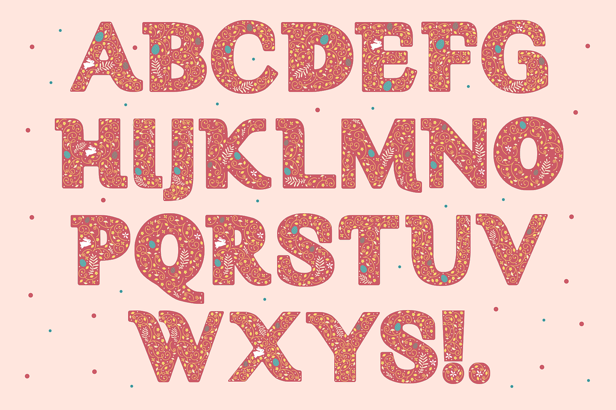 Easter Font preview 8